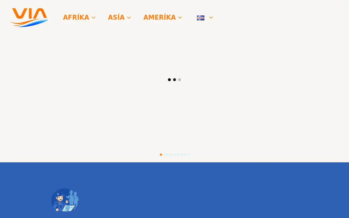 Screenshot of viaworld.travel