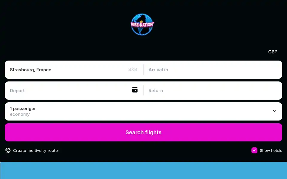 Screenshot of vibe-nation.com