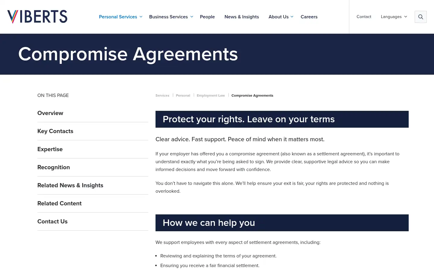 Screenshot of viberts.com