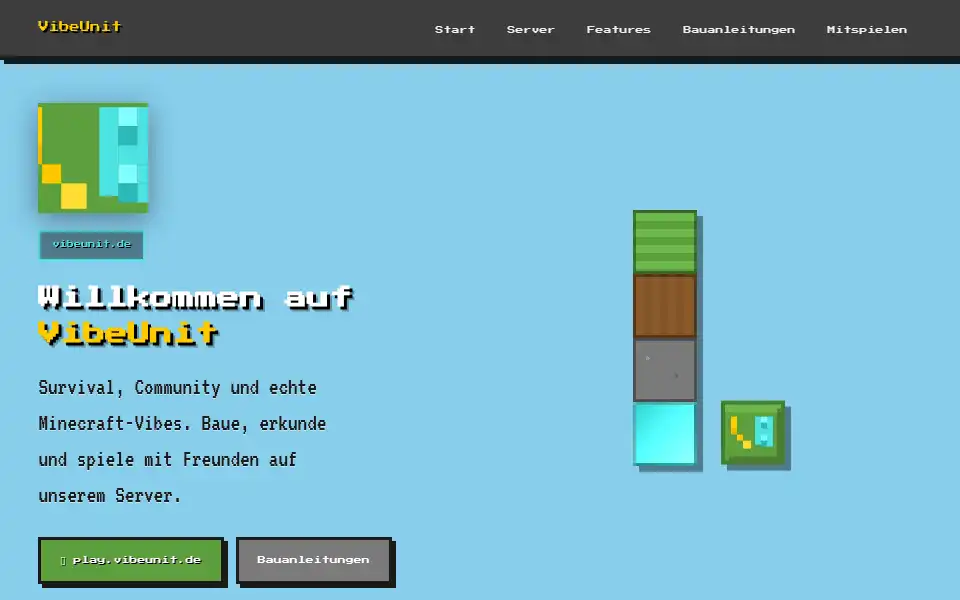 Screenshot of vibeunit.de