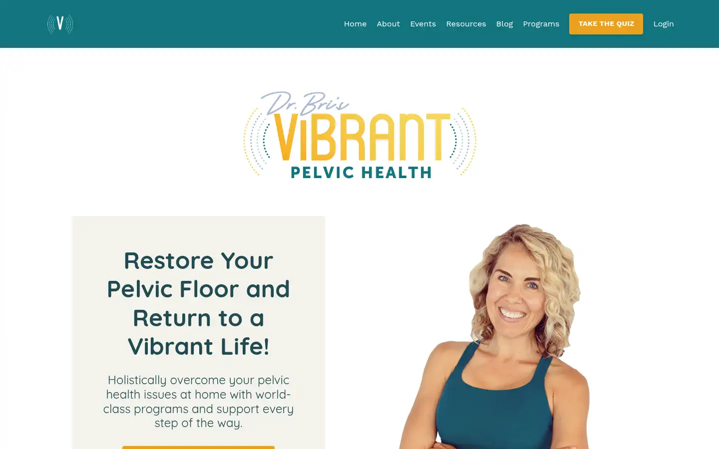 Screenshot of vibrantpelvichealth.com