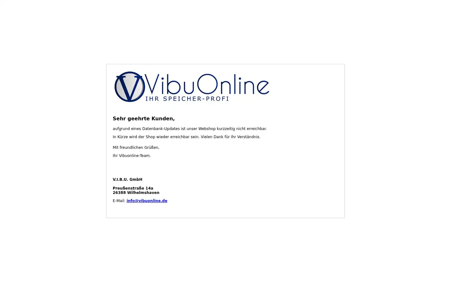 Screenshot of vibuonline.de
