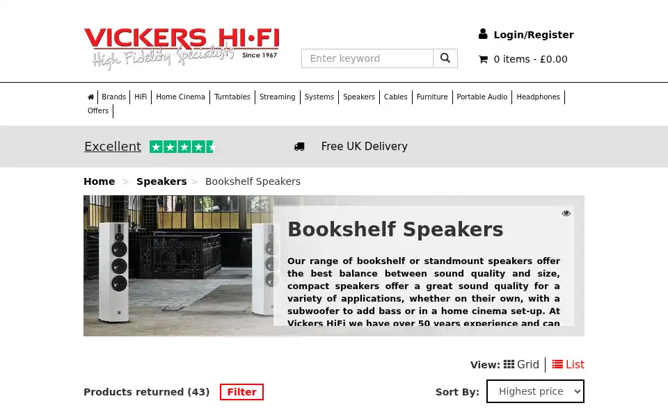 Screenshot of vickershifi.com