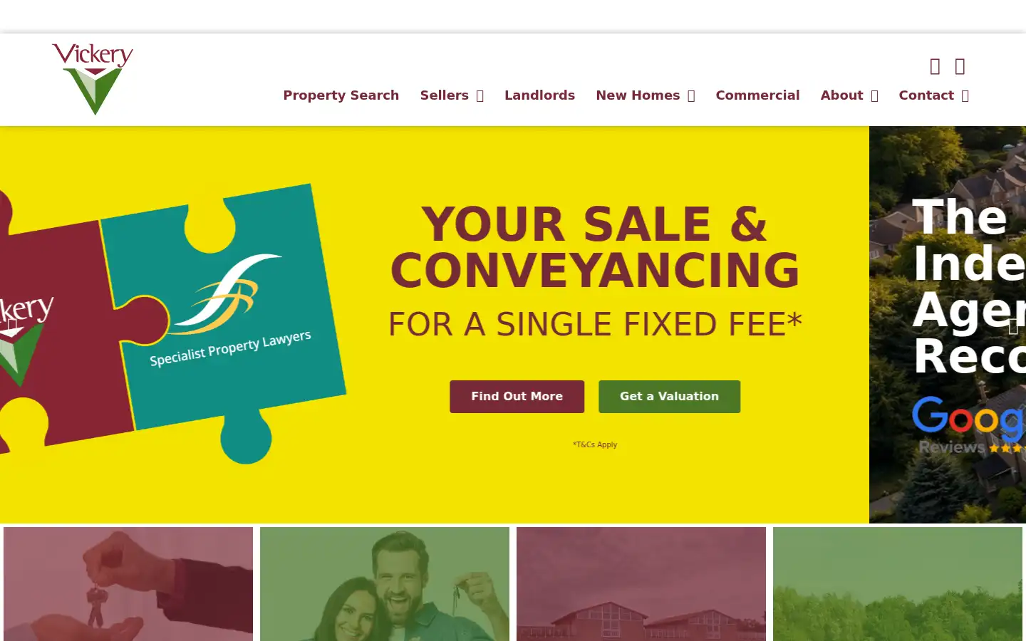 Screenshot of vickery.co.uk