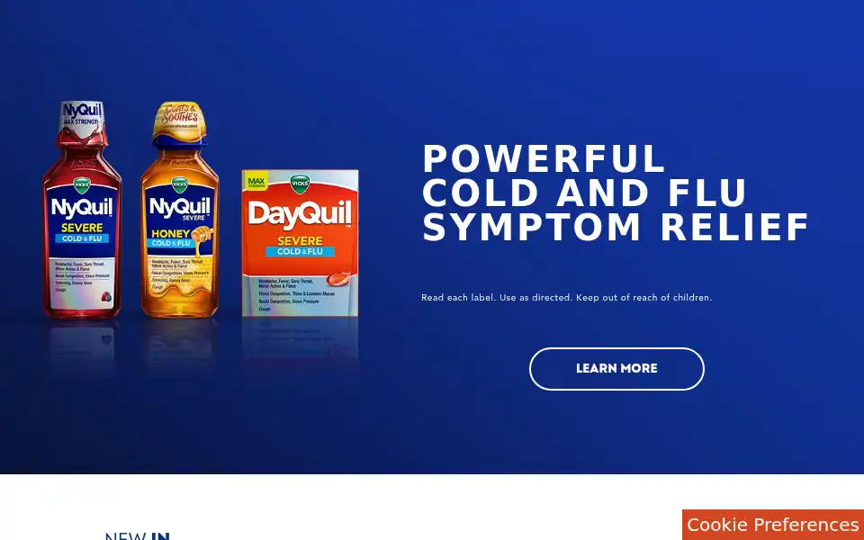 Screenshot of vicks.com