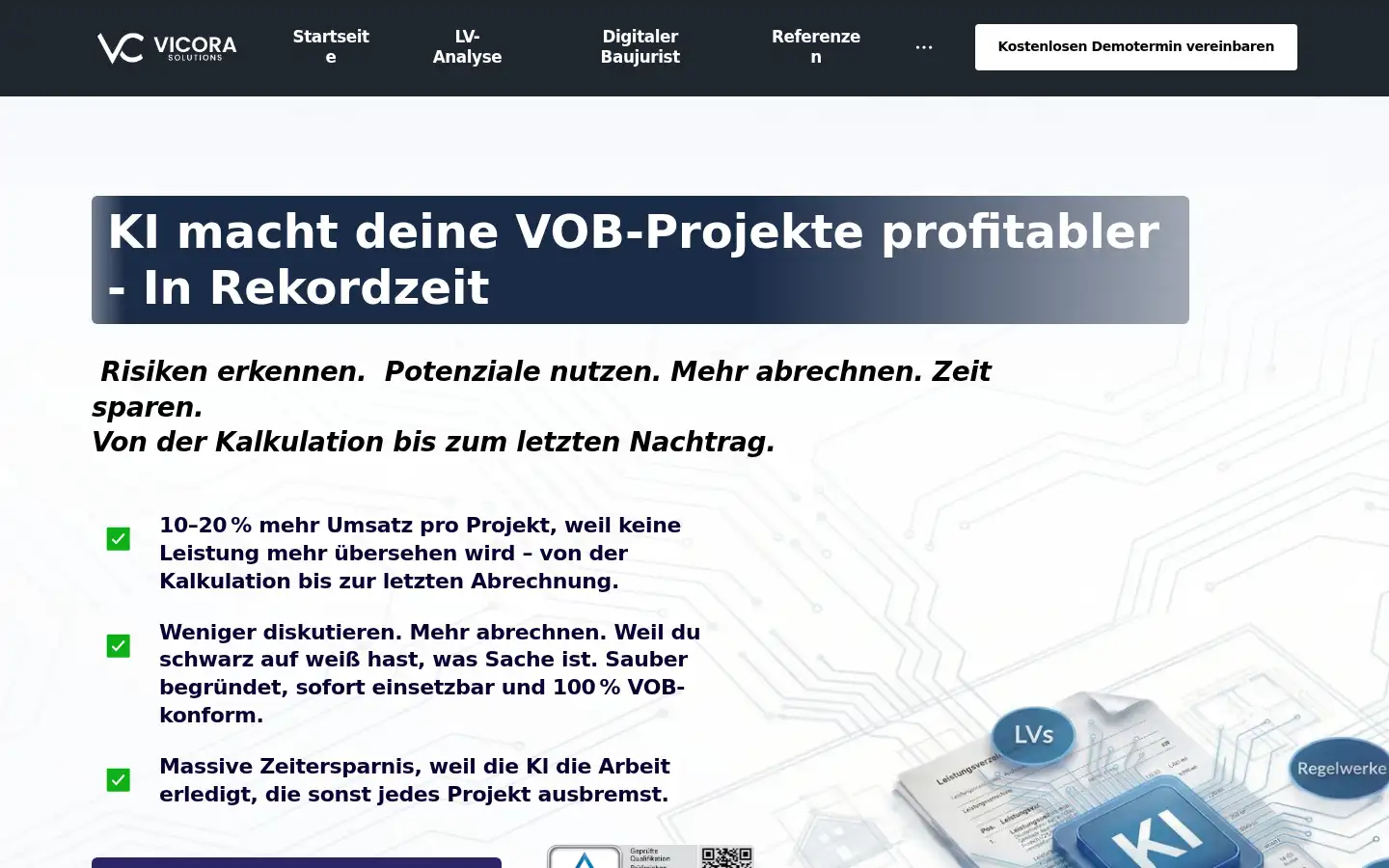 Screenshot of vicora-consulting.de