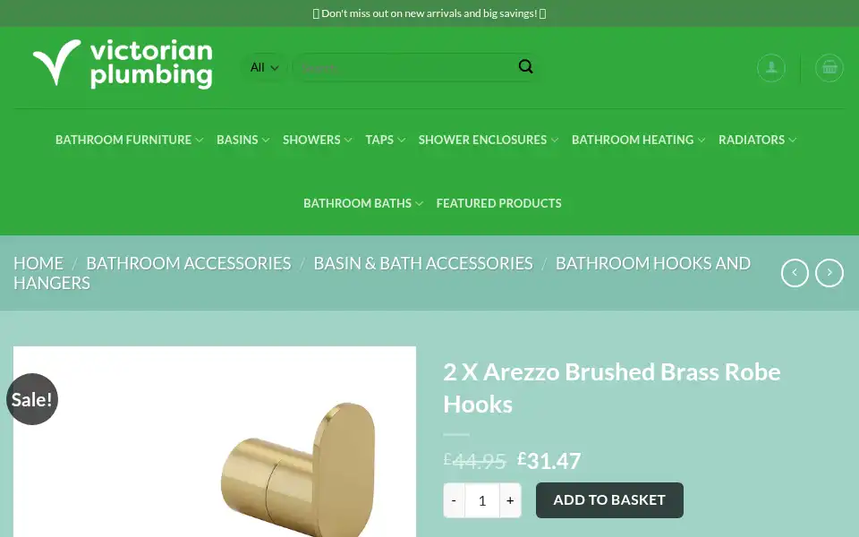 Screenshot of victorianplumbingshop.com