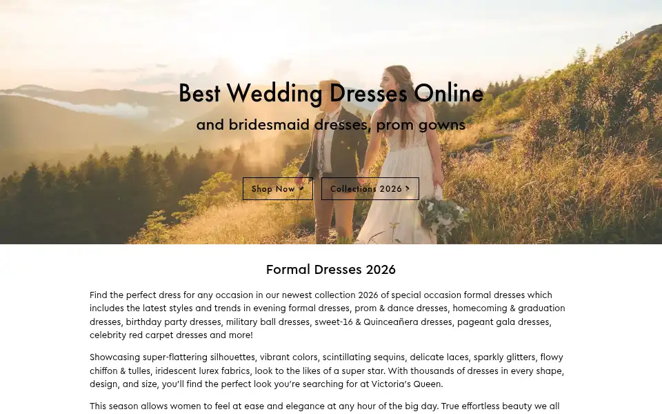 Screenshot of victoriasqueen.com