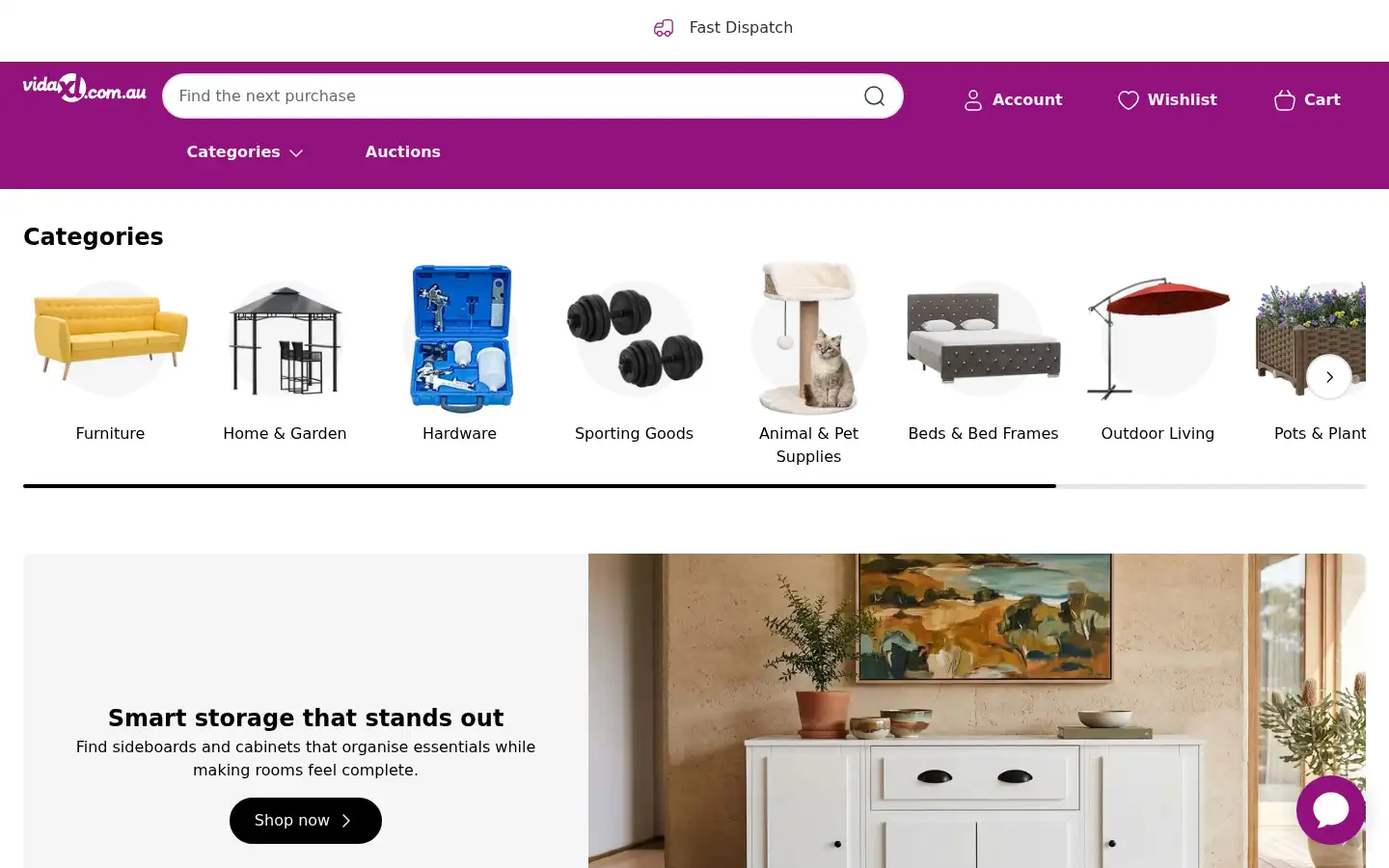 Screenshot of vidaxl.com.au