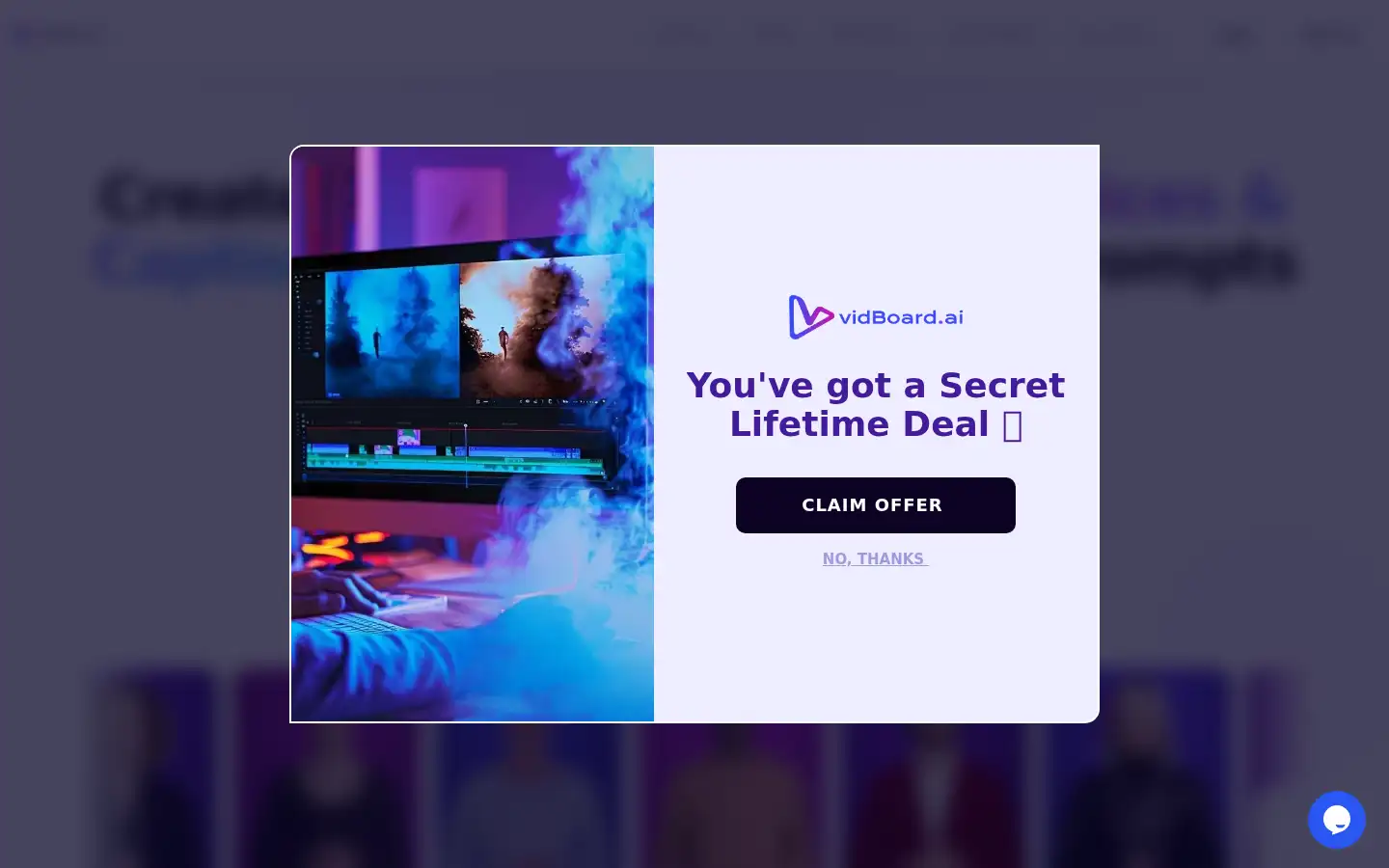 Screenshot of vidboard.ai