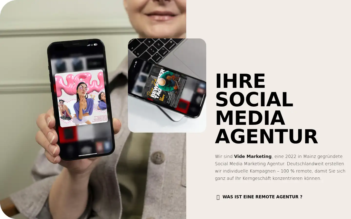 Screenshot of videmarketing.de