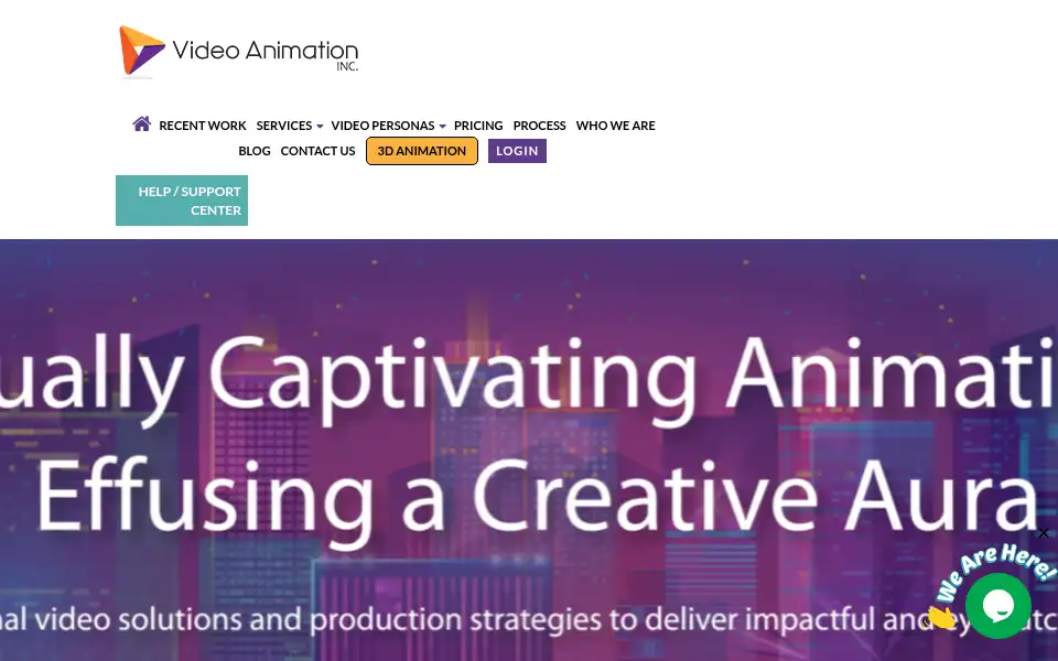 Screenshot of videoanimationinc.com