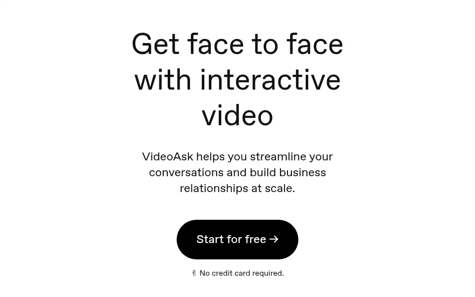 Screenshot of videoask.com