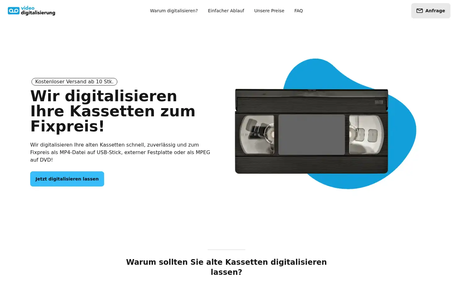 Screenshot of videodigitalisierung.net