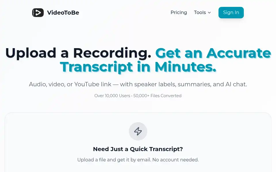 Screenshot of videotobe.com