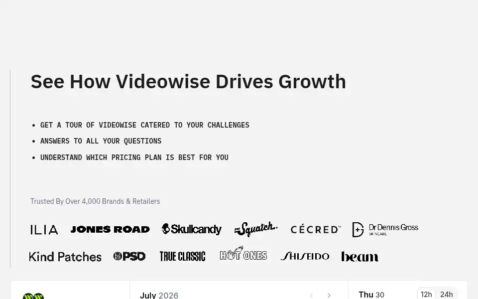 Screenshot of videowise.com