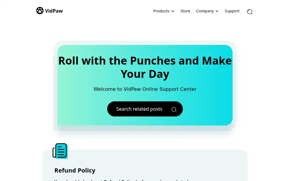 Screenshot of vidpaw.com