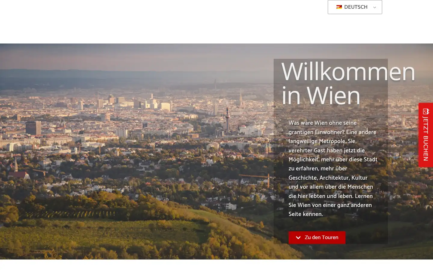 Screenshot of viennatour.at