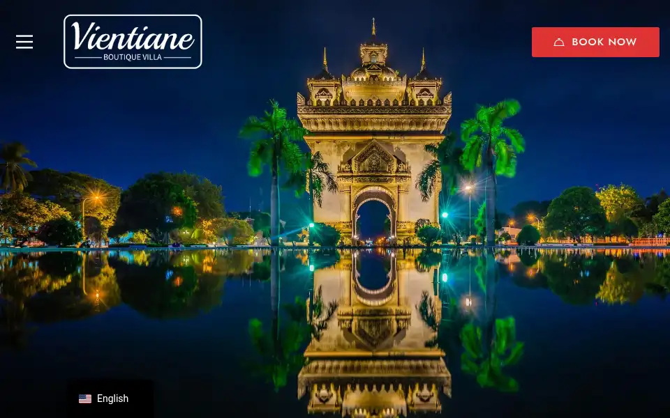 Screenshot of vientianeboutiquevilla.com