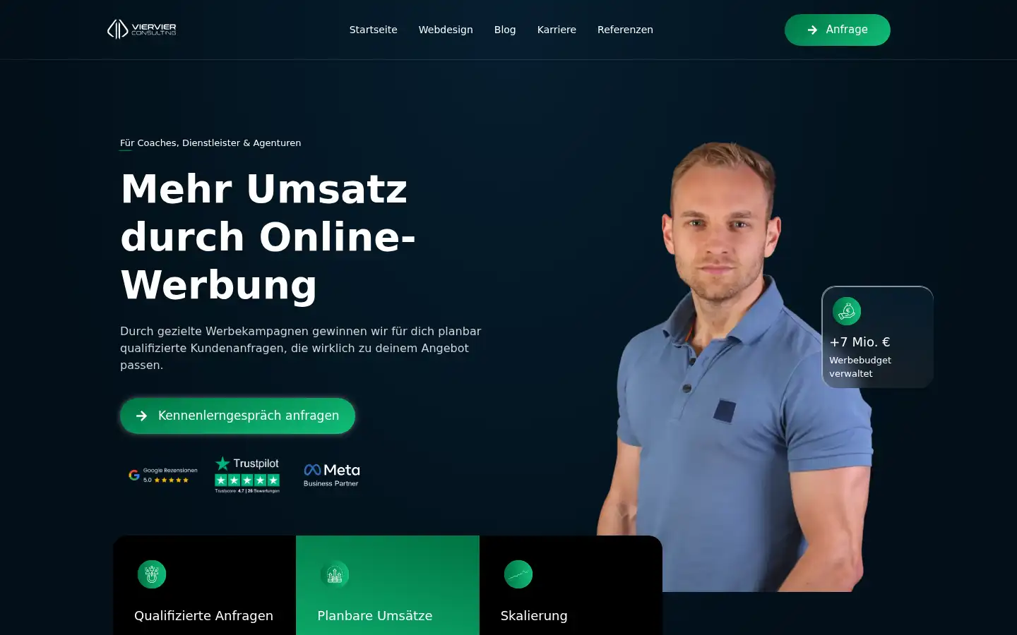 Screenshot of viervierconsulting.de