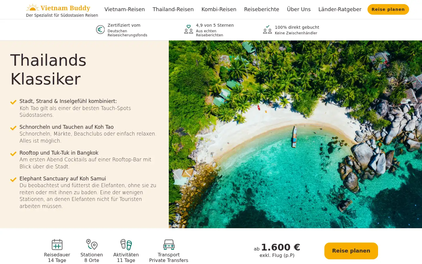 Screenshot of vietnam-buddy.com
