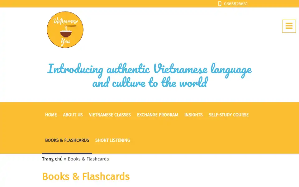 Screenshot of vietnamesephoyou.com