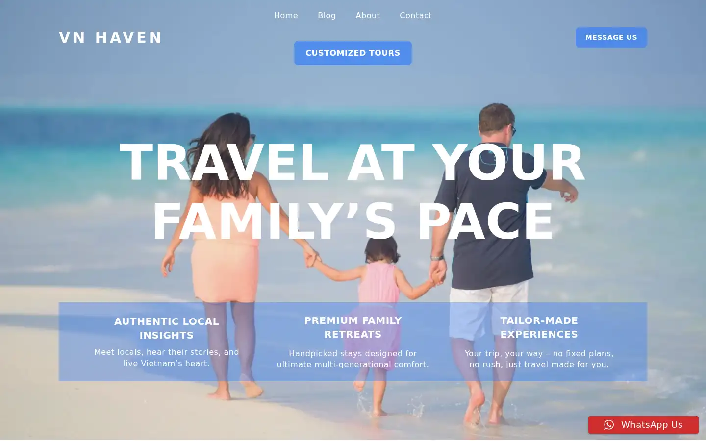 Screenshot of vietnamhaventravel.com