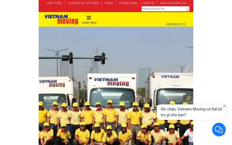 Screenshot of vietnammoving.com