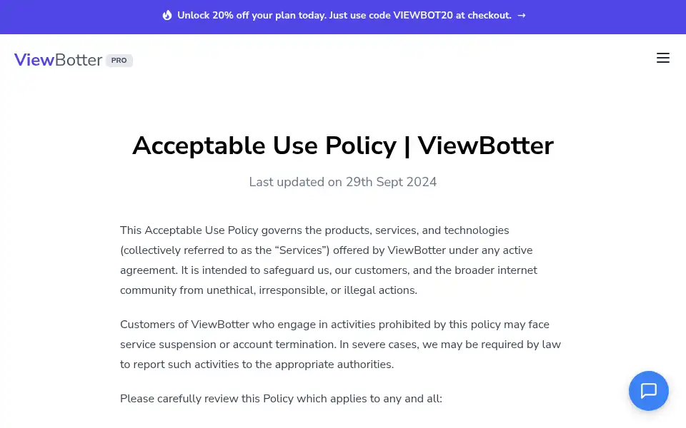Screenshot of viewbotter.com