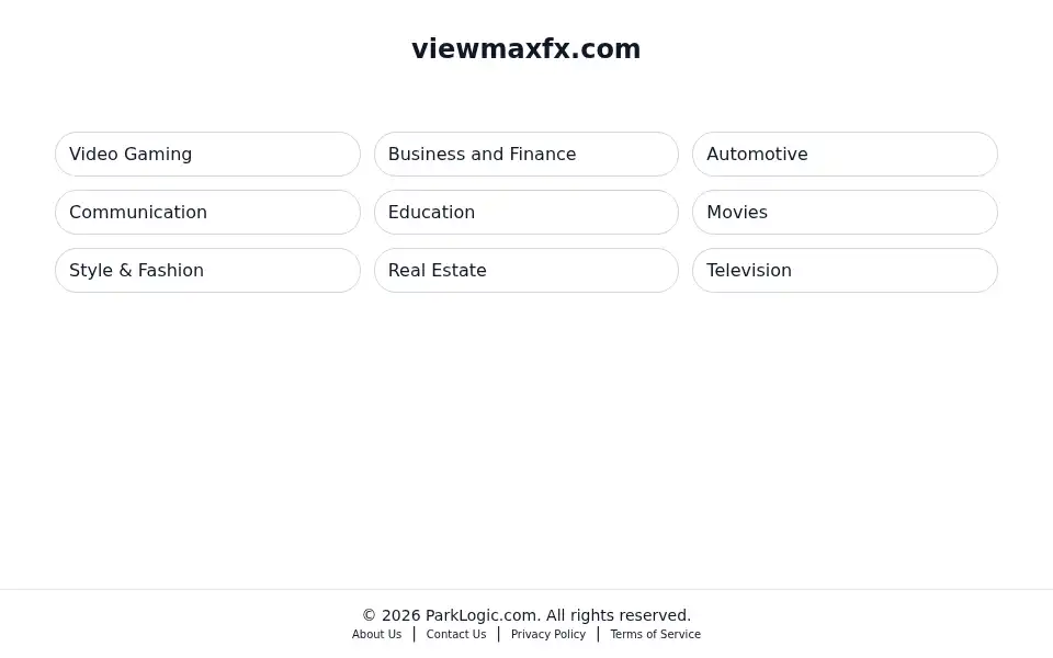 Screenshot of viewmaxfx.com