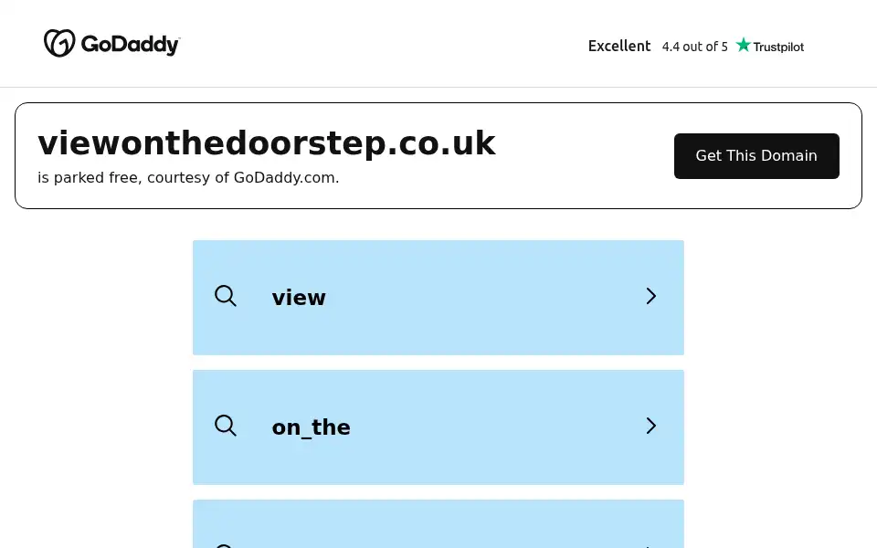 Screenshot of viewonthedoorstep.co.uk