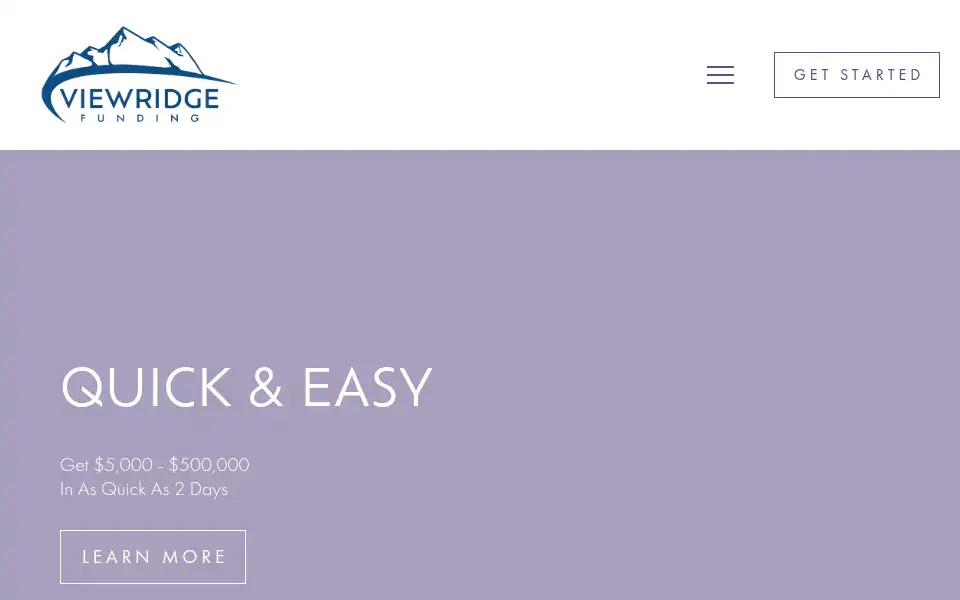 Screenshot of viewridgefunding.com