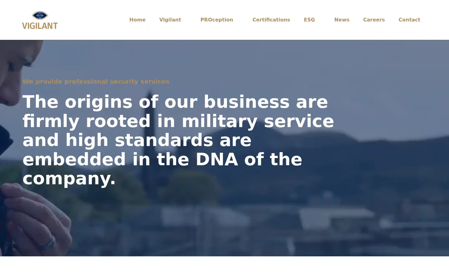 Screenshot of vigilant.uk