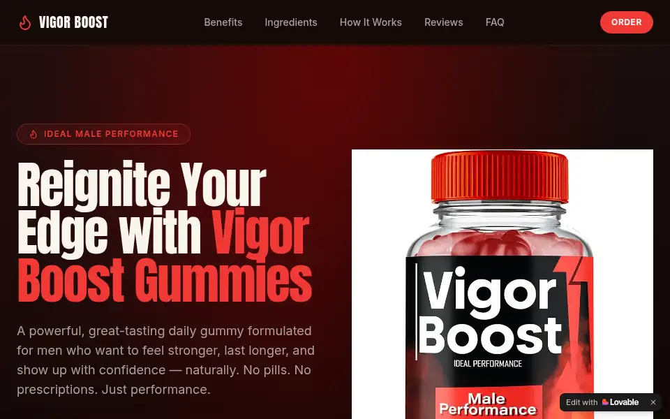 Screenshot of vigor-boost-supplement.lovable.app