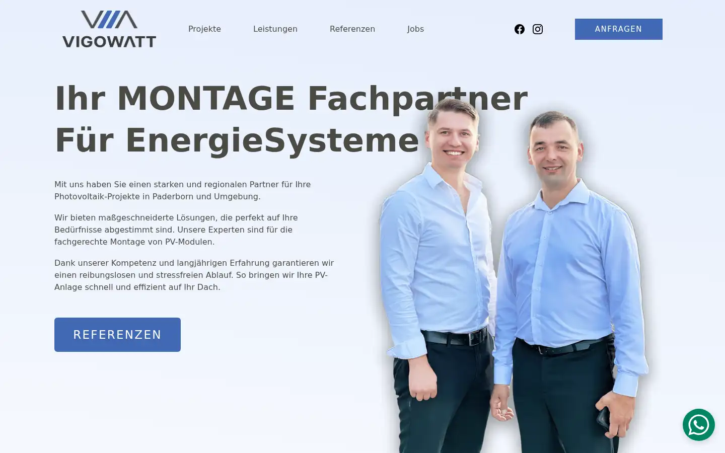 Screenshot of vigowatt.de