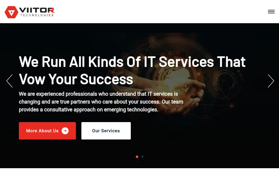 Screenshot of viitortechnologies.com