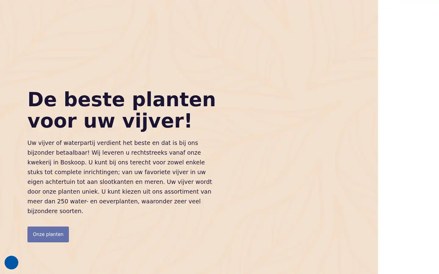 Screenshot of vijverplantenonline.nl