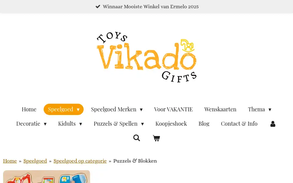 Screenshot of vikado.nl