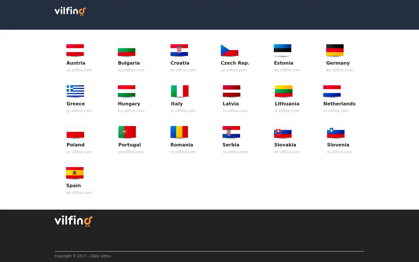 Screenshot of vilfino.com