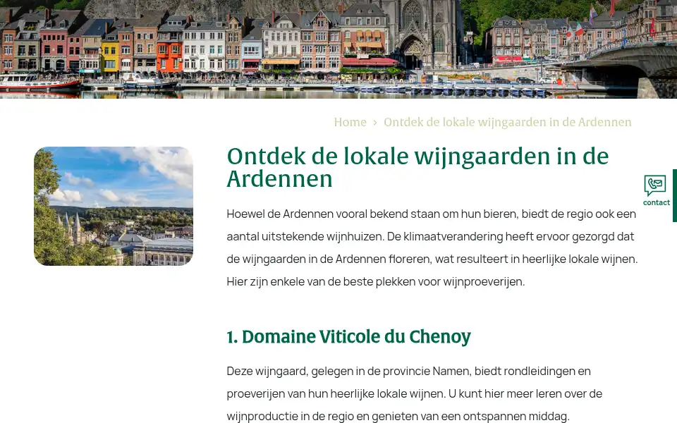 Screenshot of villa-ardennen.nl