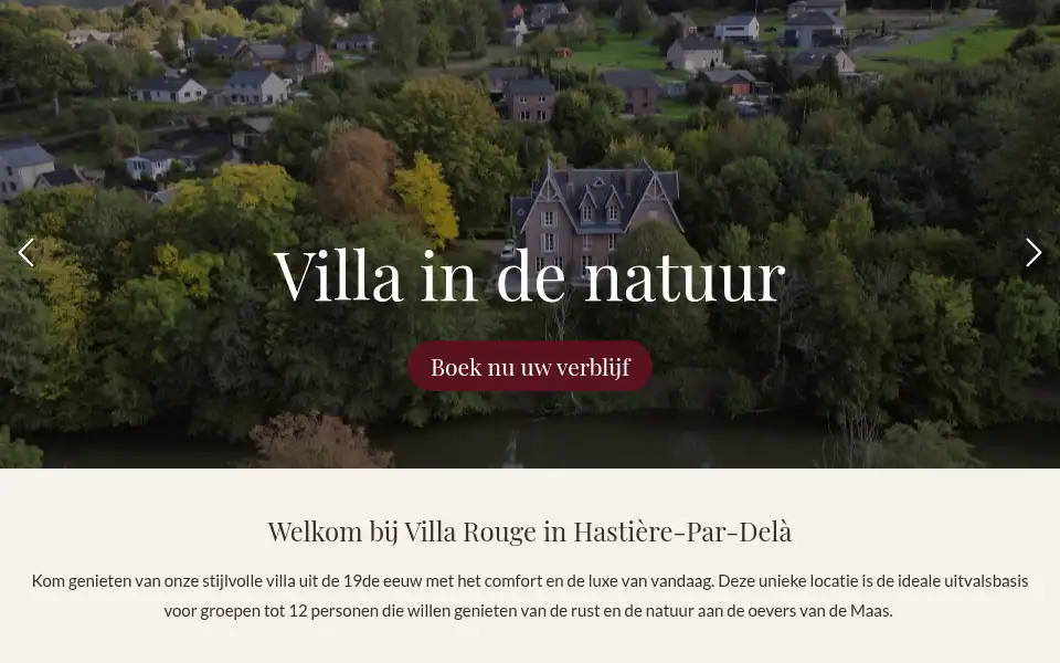 Screenshot of villa-rouge.be