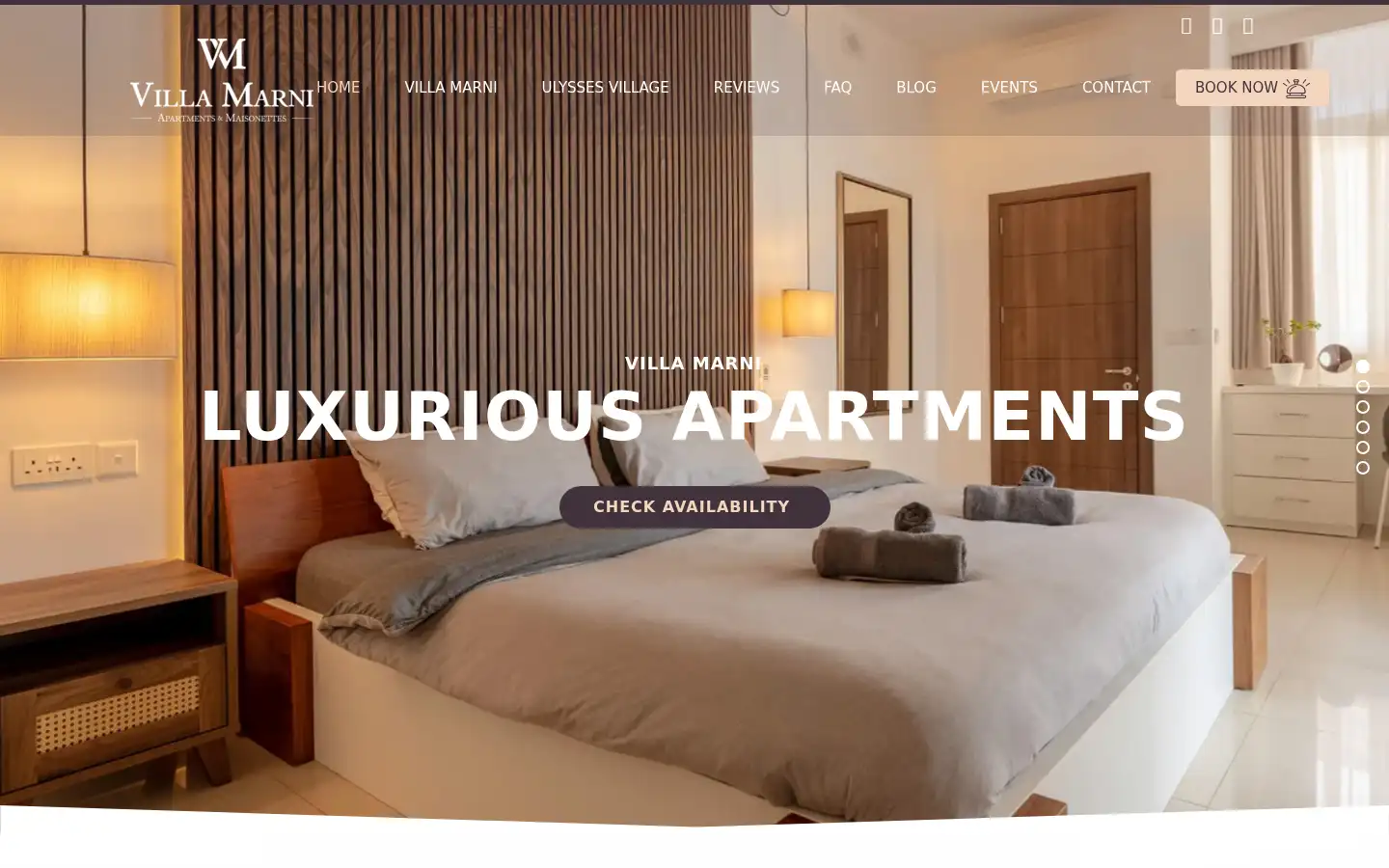 Screenshot of villamarni.com