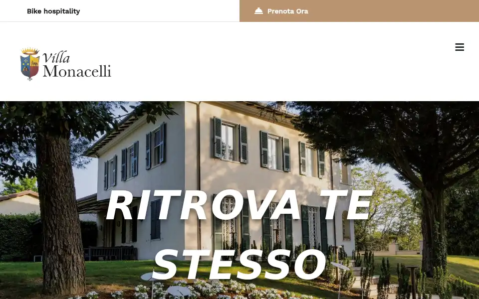 Screenshot of villamonacelli.it