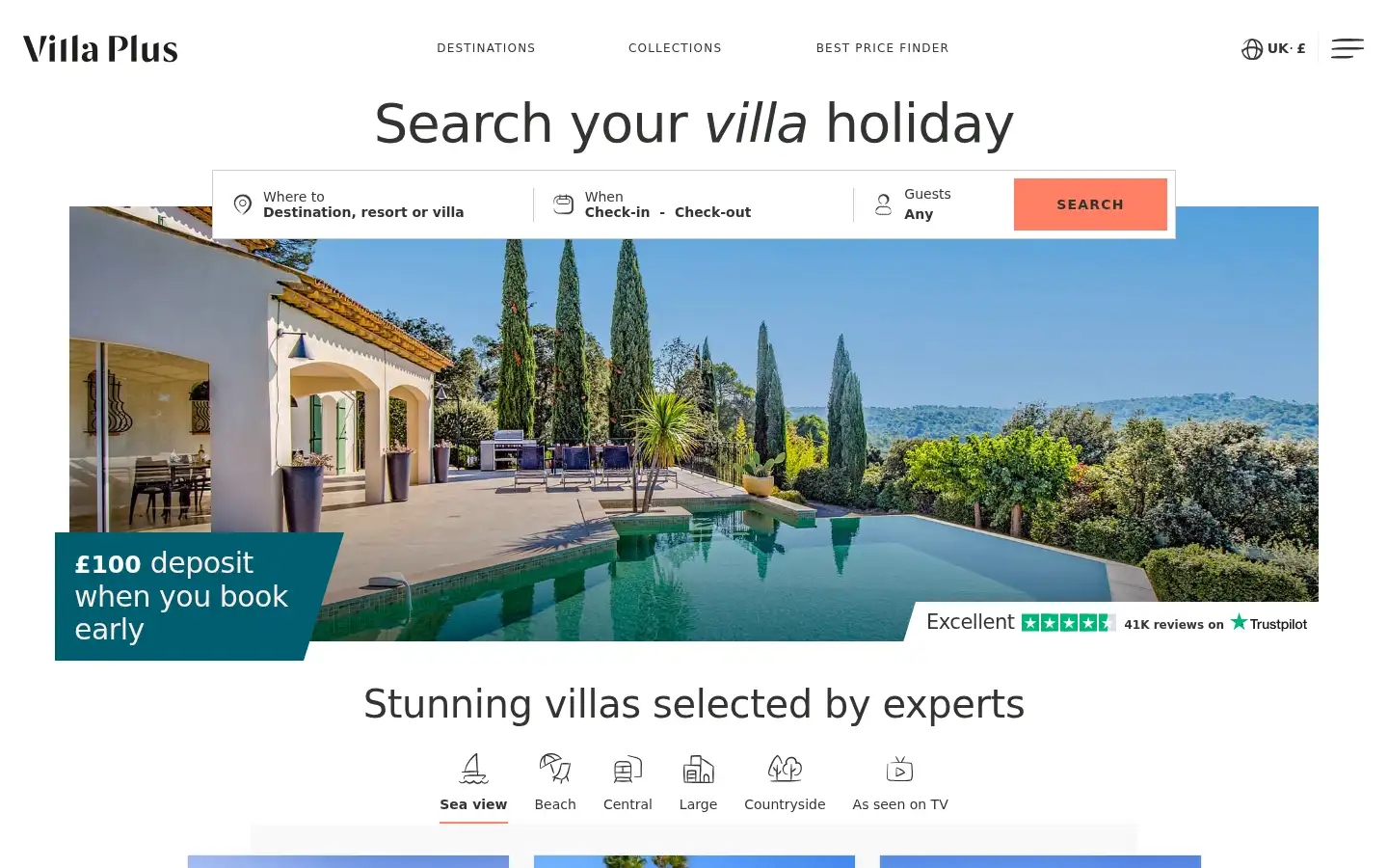 Screenshot of villaplus.com