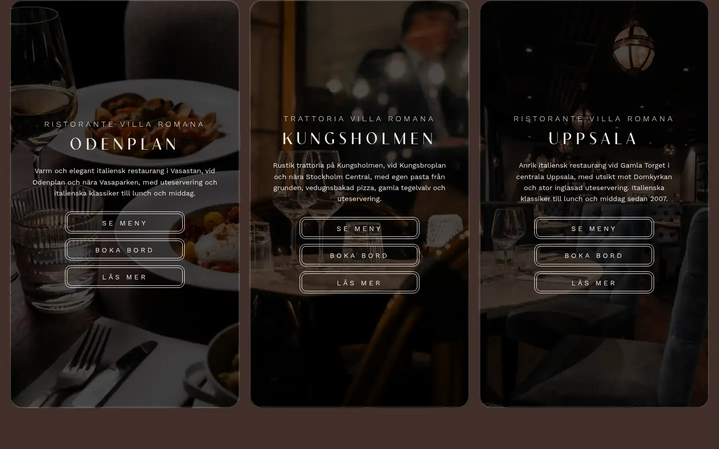 Screenshot of villaromana.se