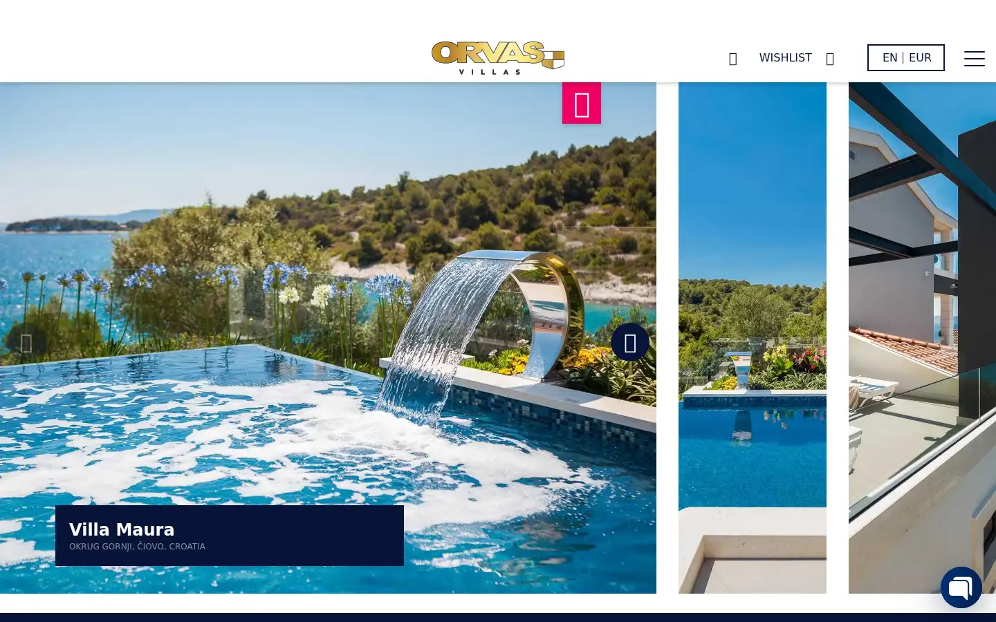 Screenshot of villasholidayscroatia.com