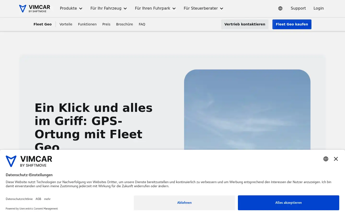 Screenshot of vimcar.de