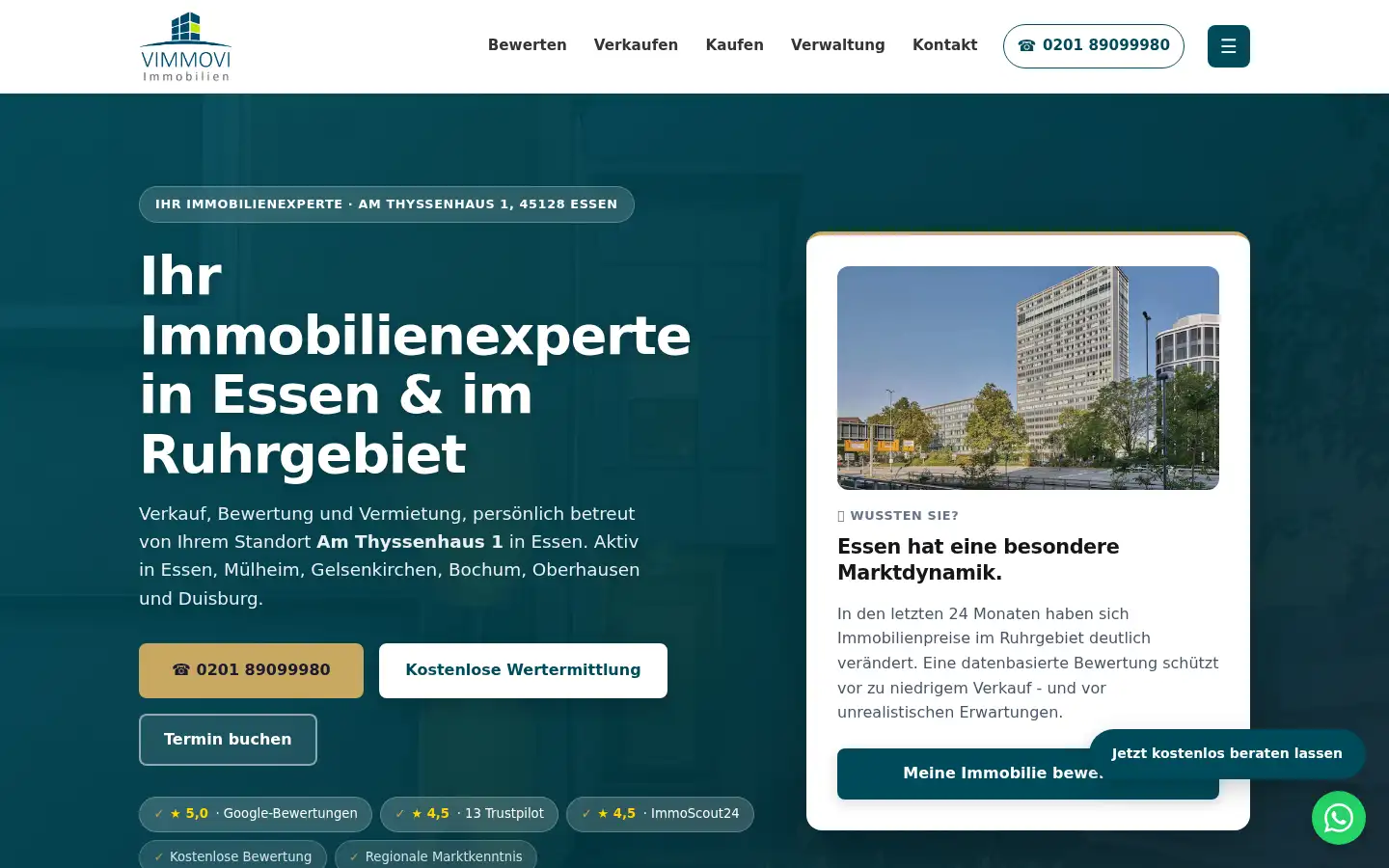 Screenshot of vimmovi.de