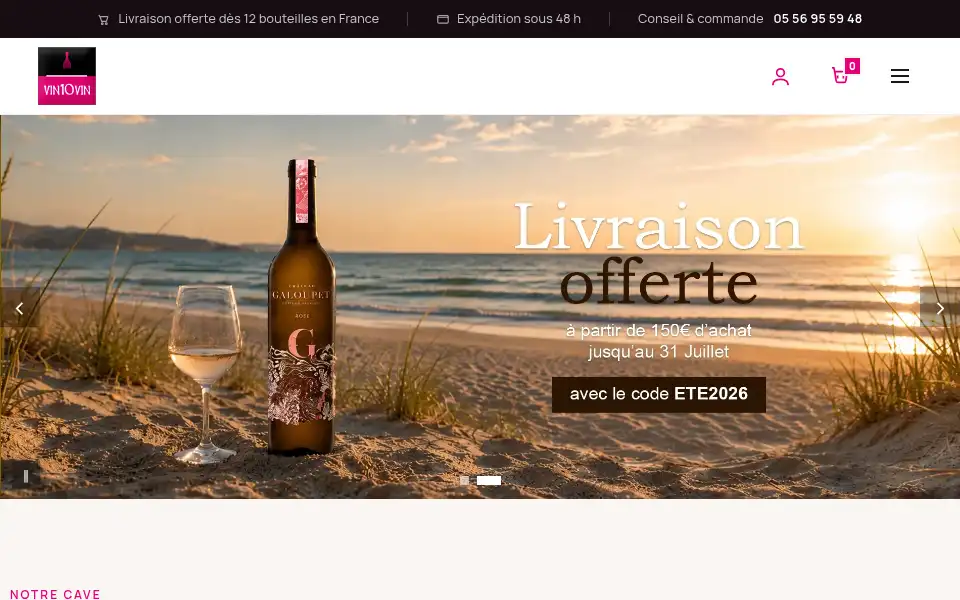 Screenshot of vin10vin.com