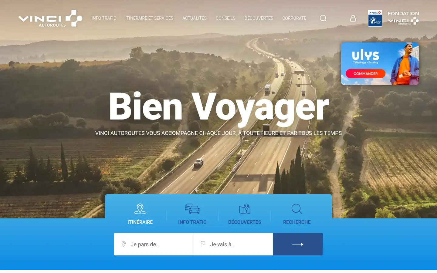 Screenshot of vinci-autoroutes.com